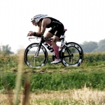 Diana Riesler auf dem Weg zu ihrem Europameistertitel 2013 über die ITU Langdistanz beim Challenge Vichy.