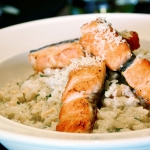 Lachs Risotto in Zitronengrass und Koriander