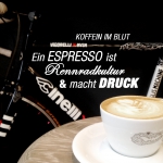 KOFFEIN IM BLUT – Ein Espresso ist Rennradkultur und gibt Druck: Cinelli und Cappuccino - ein Stück Italien und Rennradkultur im MAN VERSUS MACHINE ©stefandrexl.de