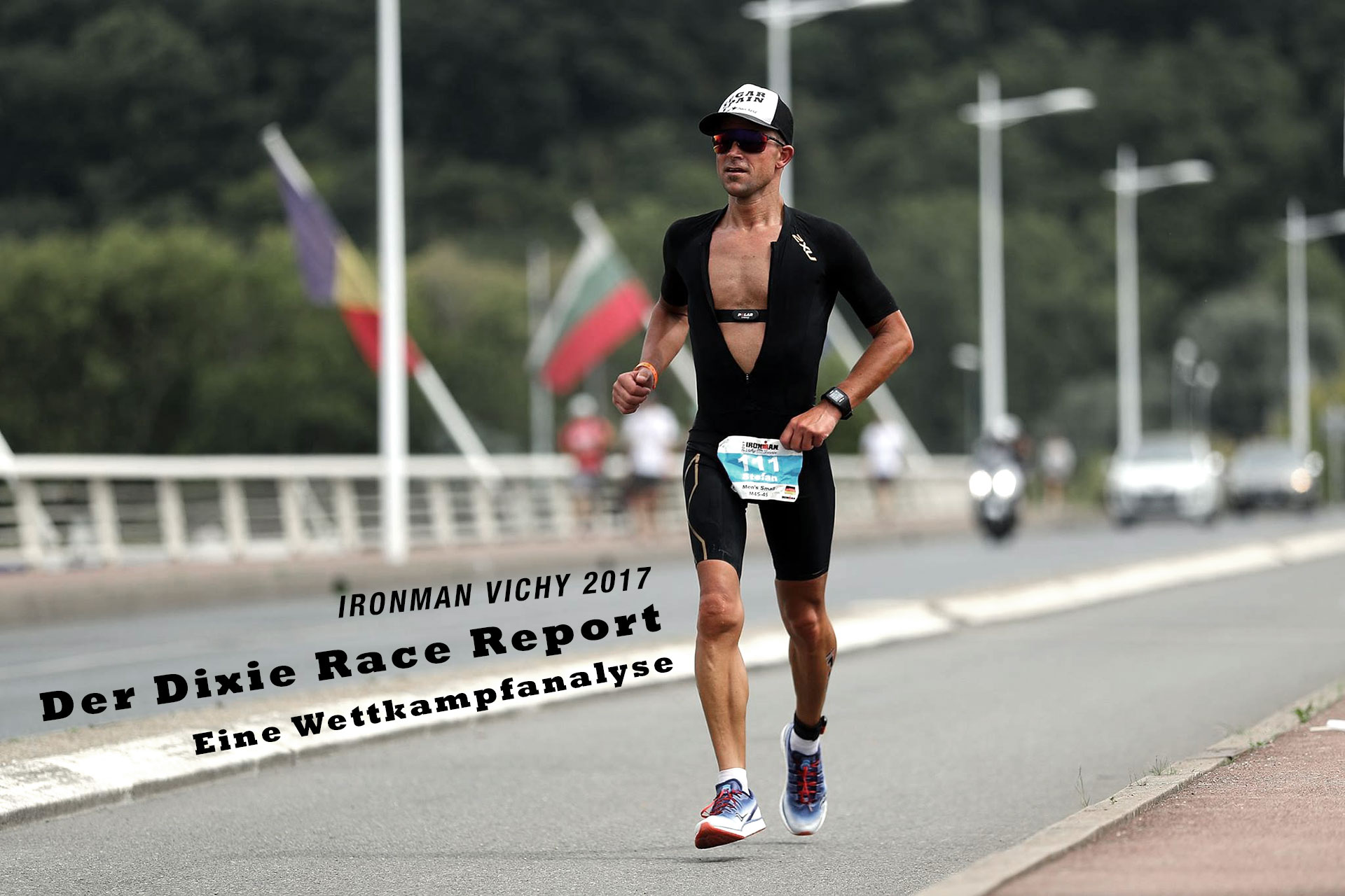 IRONMAN VICHY 2017 Der Dixie Race Report – Eine Wettkampfanalyse / Noch vorne dabei und alleine unterwegs in der ersten Laufrunde auf der Europabrücke © Bryn Lennon / Getty Images for IRONMAN