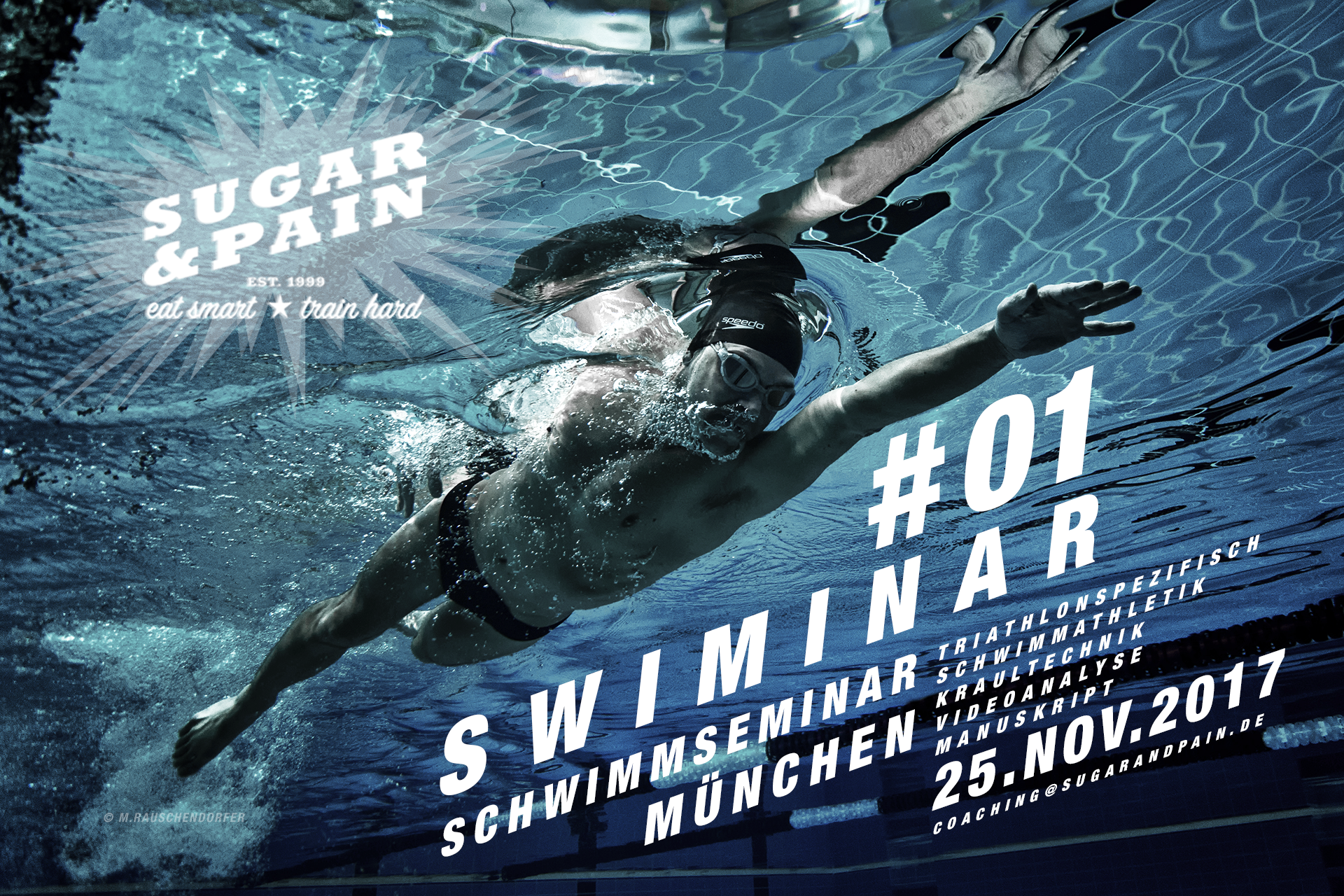 SUGAR & PAIN SWIMINAR #01 in München mit dem Sportwissenschaftler und Triathlon Coach Stefan Drexl
