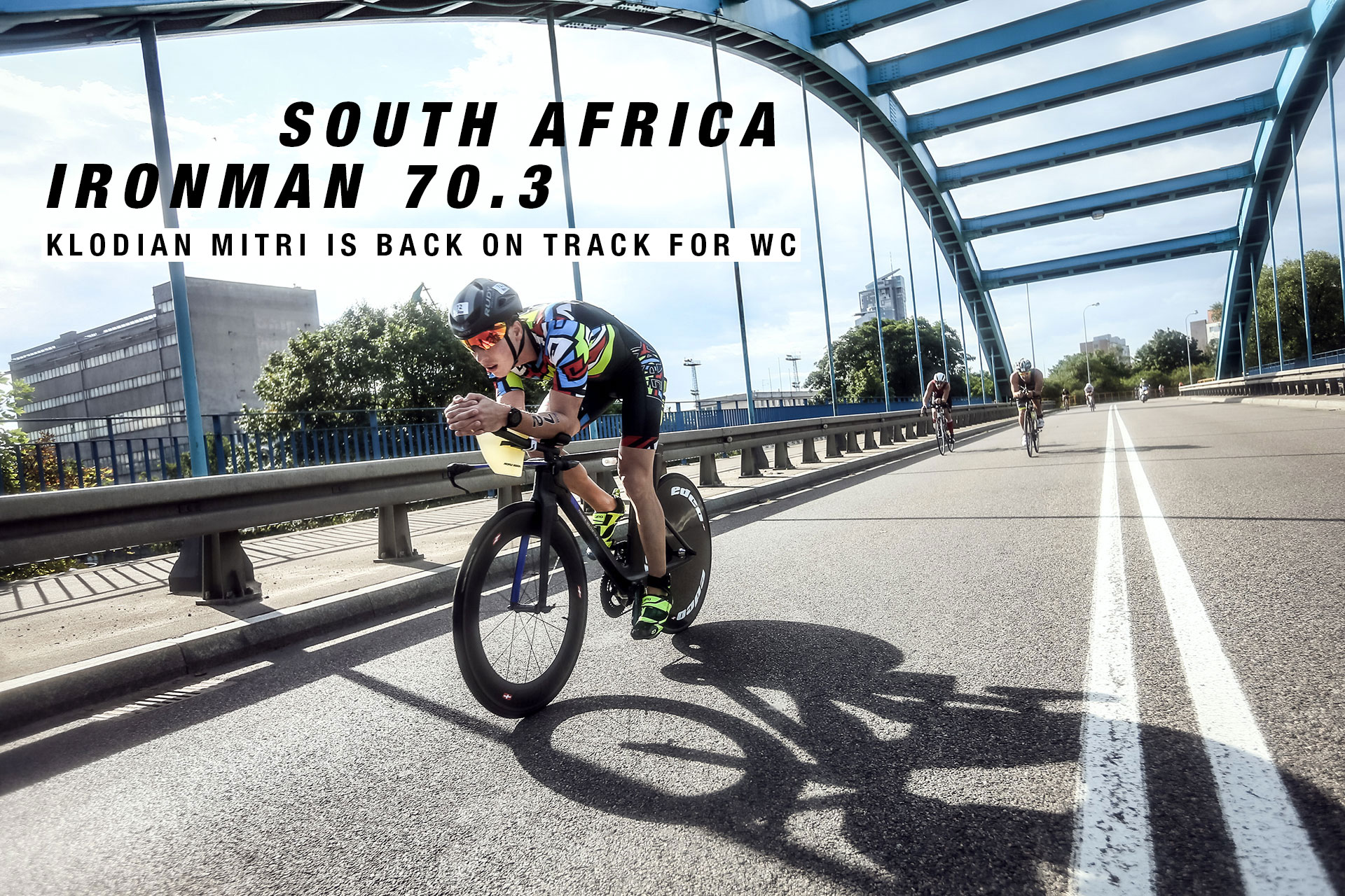 IRONMAN 70.3 SOUTH AFRICA Klodian Mitri is Back on Track for WC / Chasing to make up time and having an aggressive second half of the bike trying to catch-up © klodian mitri