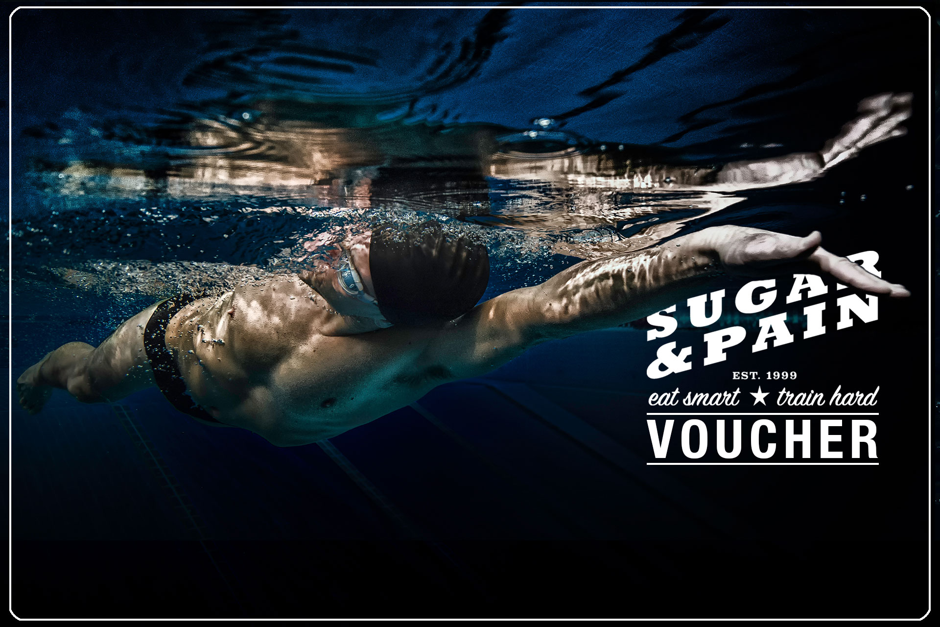 SUGAR & PAIN VOUCHER Besser richtig schenken mit unsreren Triathlon Coaching Gutscheinen für Schwimmseminar, Trainingslager, Ernährungsberatung und vieles mehr … FRONTSIDE © stefandrexl.com