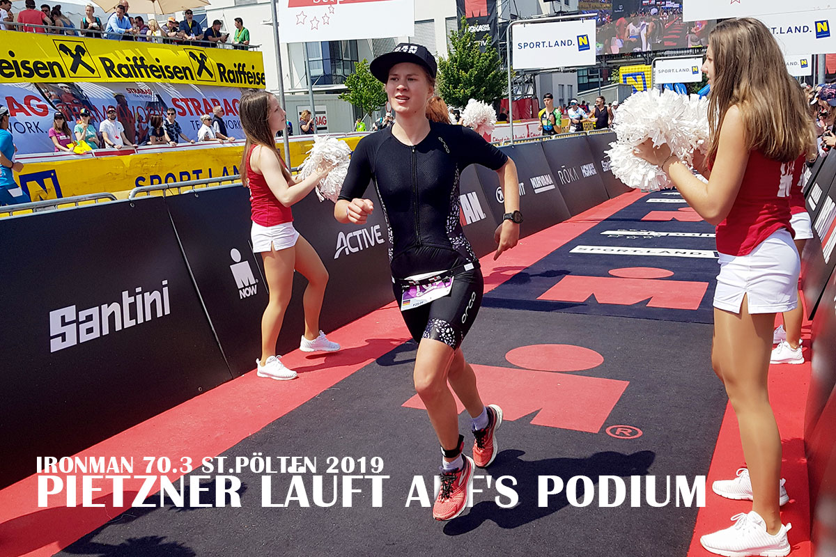 IRONMAN 70.3 ST.PÖLTEN 2019 Pietzner läuft auf's Podium © Pietzner