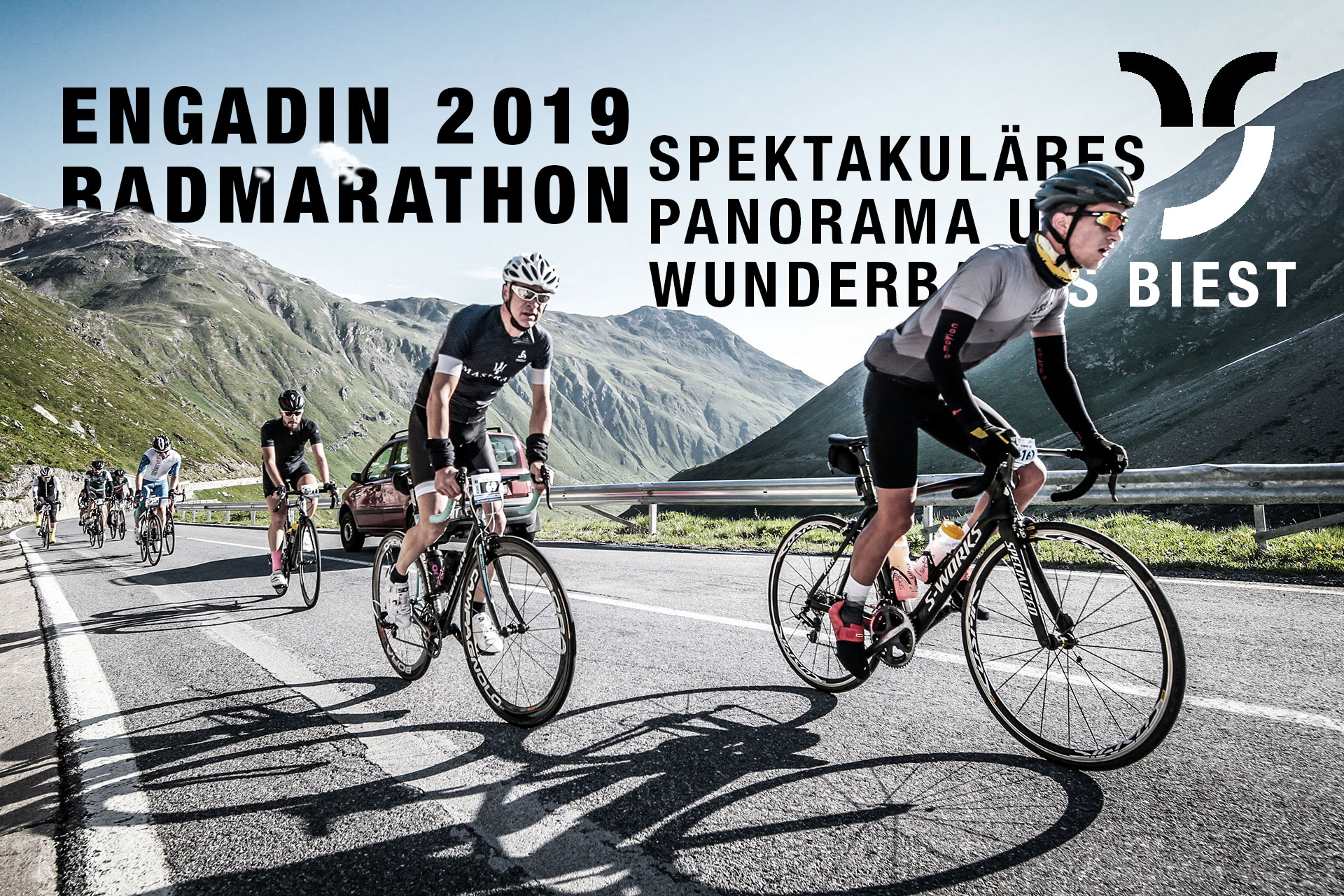 ENGADIN RADMARATHON 2019 Spektakuläres Panorama und wunderbares Biest / Simon hinauf zum Forcola di Livigno © sportograf