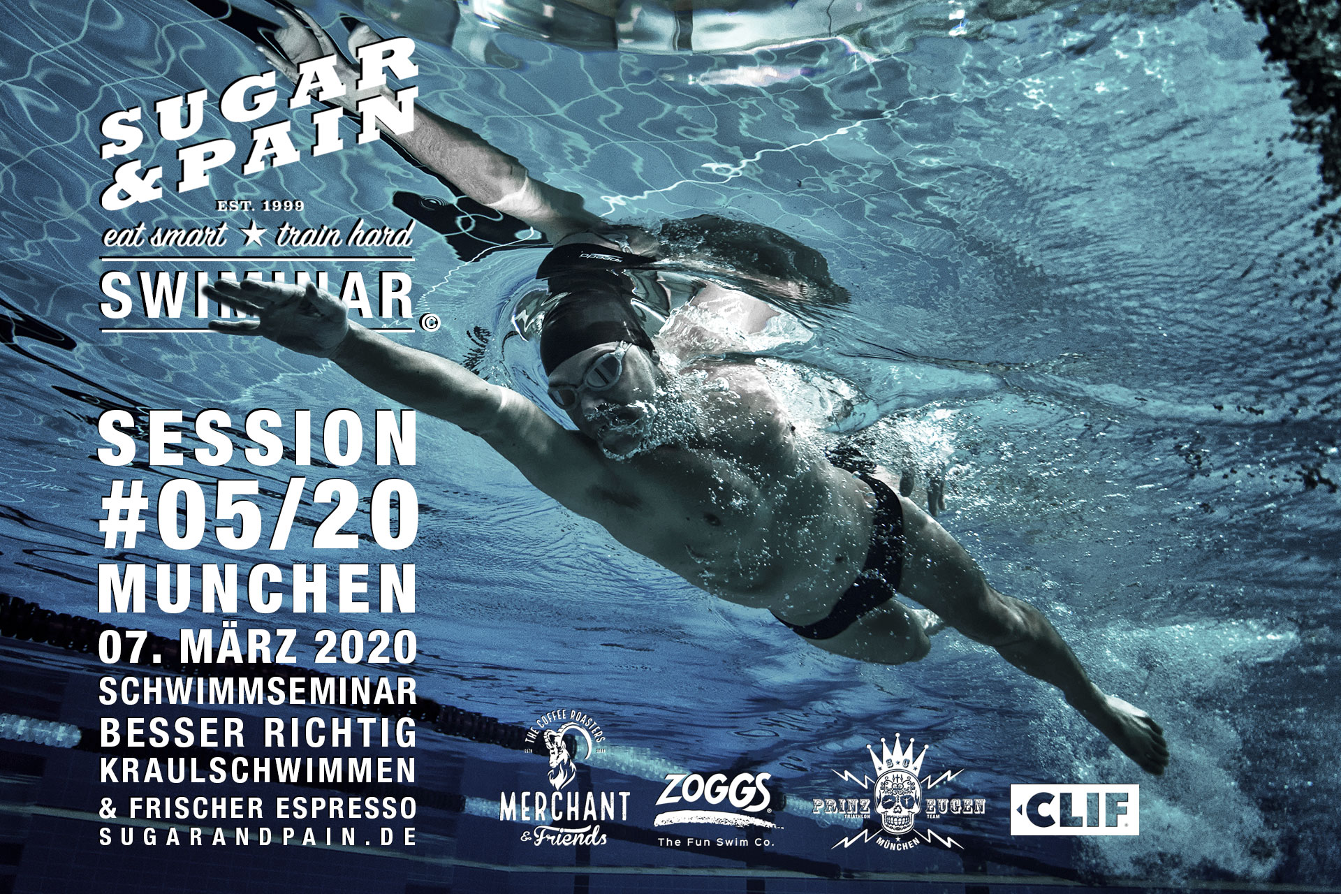 SUGAR & PAIN SWIMINAR #05/20 Session / Richtig Kraulschwimmen Training & Vortrag © stefandrexl.com