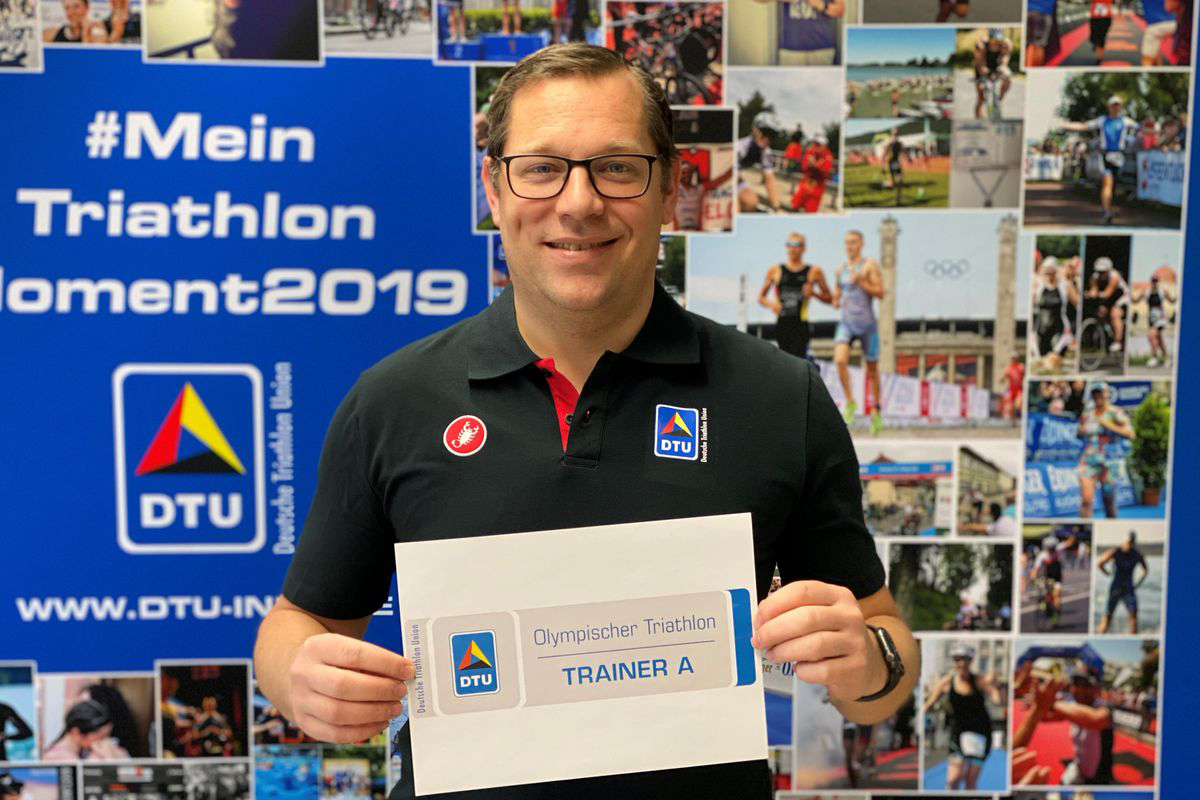 Von der Deutschen Triathlon Union (DTU) ausgebildete Trainer (A und B) haben seit diesem Jahr die Möglichkeit, ein Trainer-Badge zu bekommen. © Deutschen Triathlon Union (DTU)