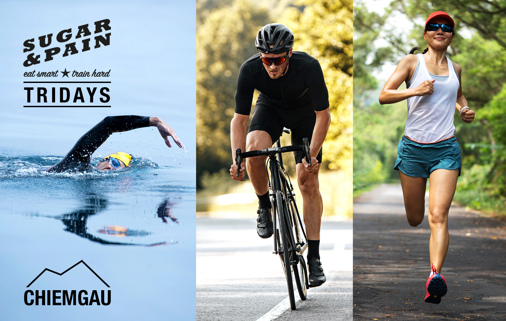 SUGAR & PAIN #TRIDAYS CH22 Das Triathlon-Trainingscamp Chiemgau / TITEL © SUGAR & PAIN / AdobeStock