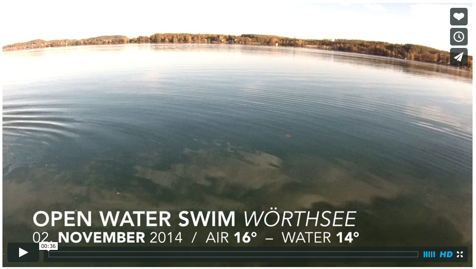 OPEN WATER Swimming Wörthsee im November mit Stefan Drexl bei 14 Grad Wassertemperatur