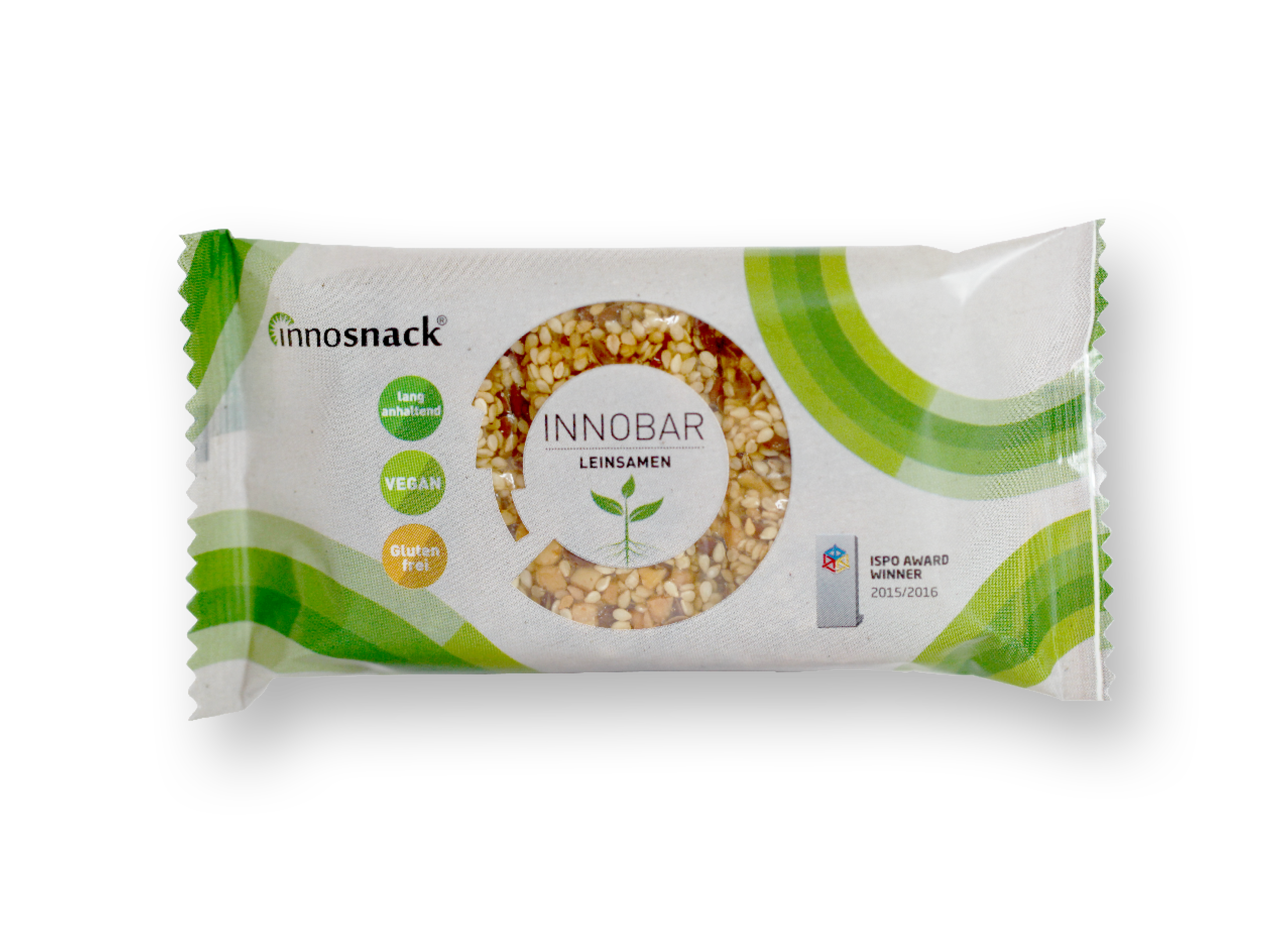 Der nährstoffreiche und knusprige Innobar Energieriegel ist in seiner Zusammensetzung weltweit einzigartig