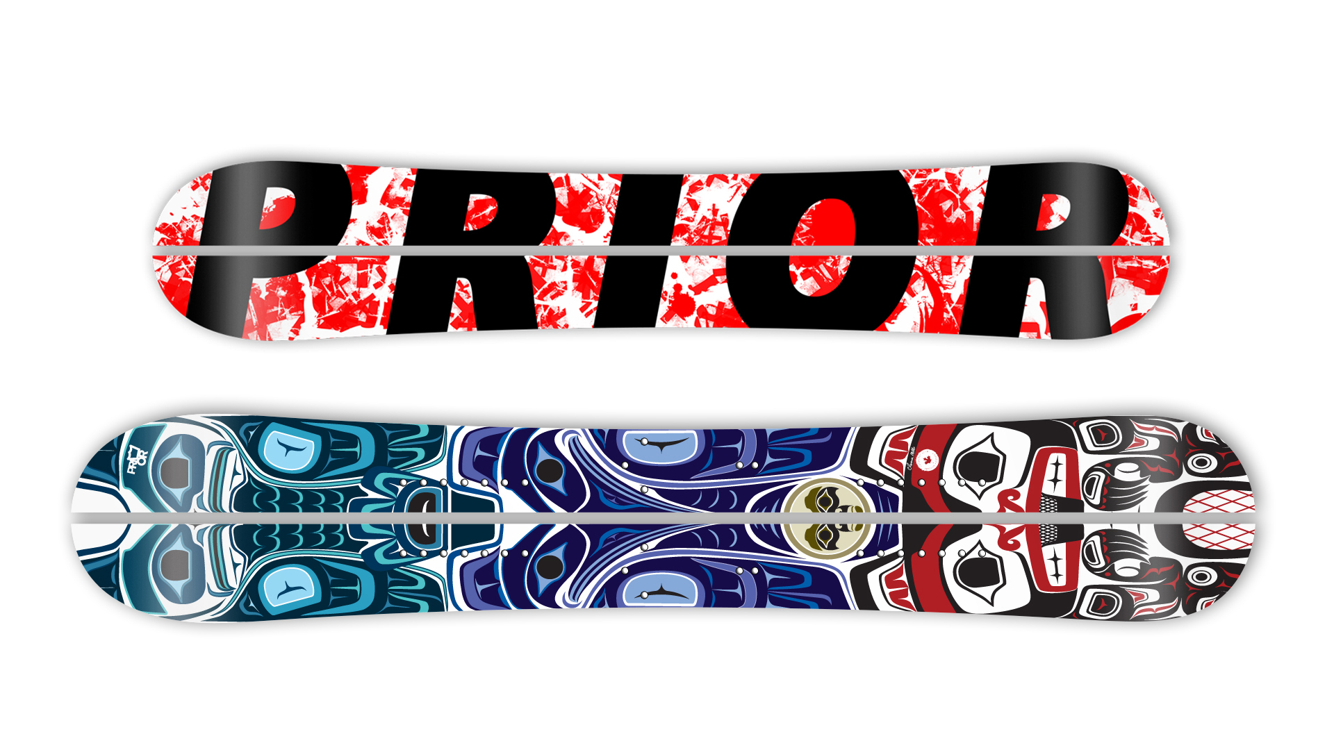 Das Prior Splitboard Modell Backcountry ist das Original und der Klassiker der kanadischen Edelschmiede. In XTC Carbon Bauweise wiegt's nur noch 3000 Gramm.